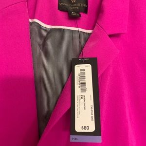 Bright purple blazer jacket. NWT petite XL